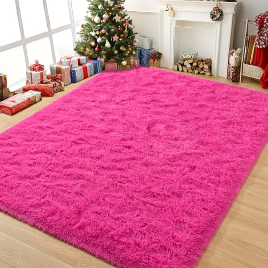 

Fluffy Large Rugs for Living Room Shag Area Rug 6x9 Soft Carpet for Bedroom Modern Shaggy Rug for Boys Girls Plush Indoor Nurse