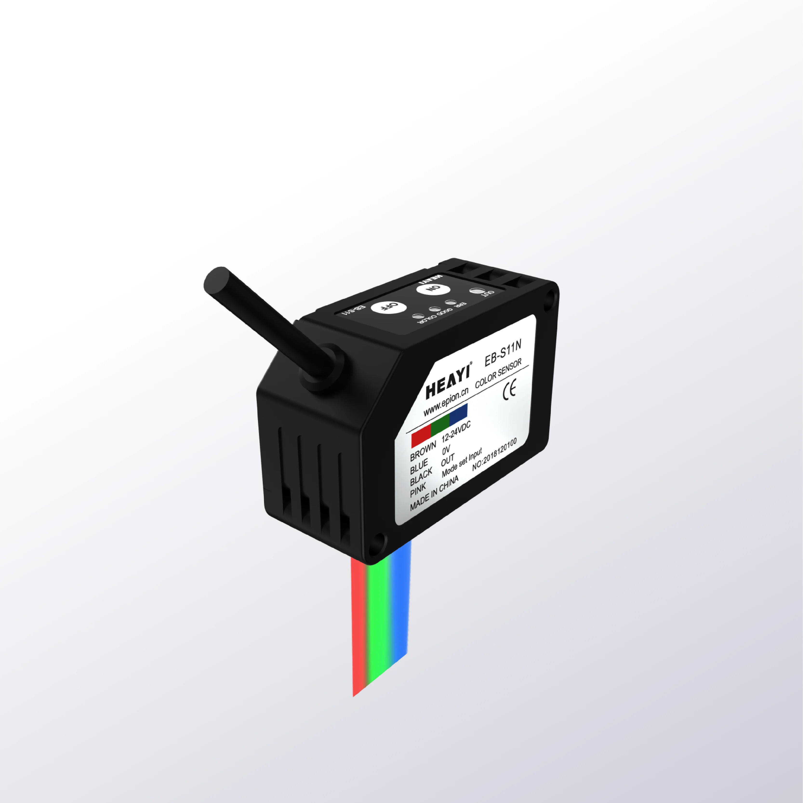 

Advanced Color Recognition Detection High-Performance Photoelectric Optical Color Mark Sensor EB-S11 NPN/PNP Output CE Certified