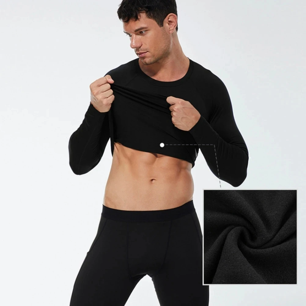 Compression Leggings Men Sports Running Tights Autumn Winter Thermal Fleece Fitness Training Jogging Pants Male Sportswear