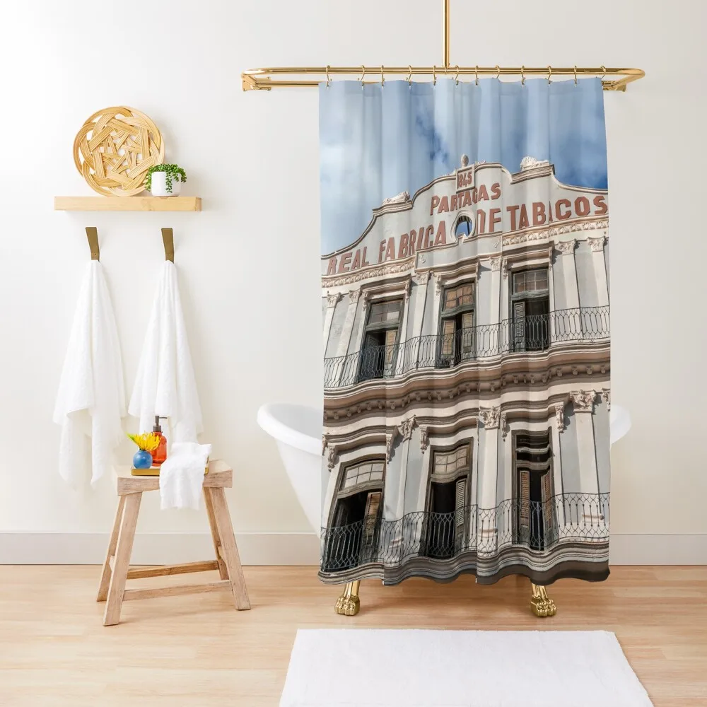 

Partagas Tobaco Company Shower Curtain Anti-Mold Waterproof Shower Window Shower Bath For Bathrooms Curtain