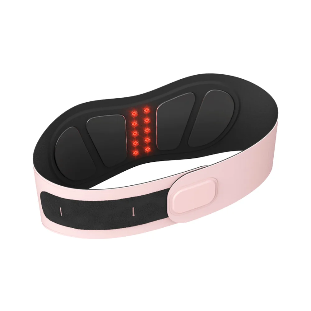 Home Fitness Trainer EMS Body Training Abs Workout with Red Light Abdominal Muscle Toner Belt for Waist Workout Stimulation