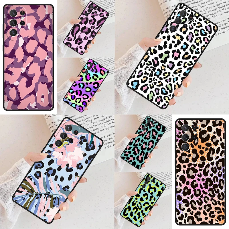 CAMOUFLAGE LEOPARD PRINT Cell Phone Case for Samsung Galaxy S26 Ultra S25 S24 S23 S22 S21 S20 Note10 Cover