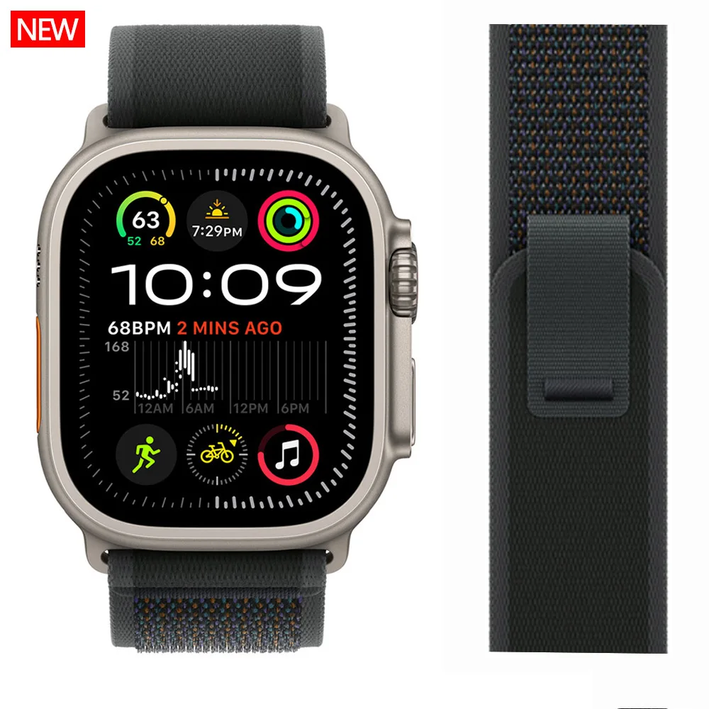 Trail Loop Armband für Apple Watch Ultra 4 3 2, 49 44 40mm 45mm 41mm 42mm, Armband für iWatch Series 7 6 5 SE3 8 9 10 11 12 46mm – Detail 4