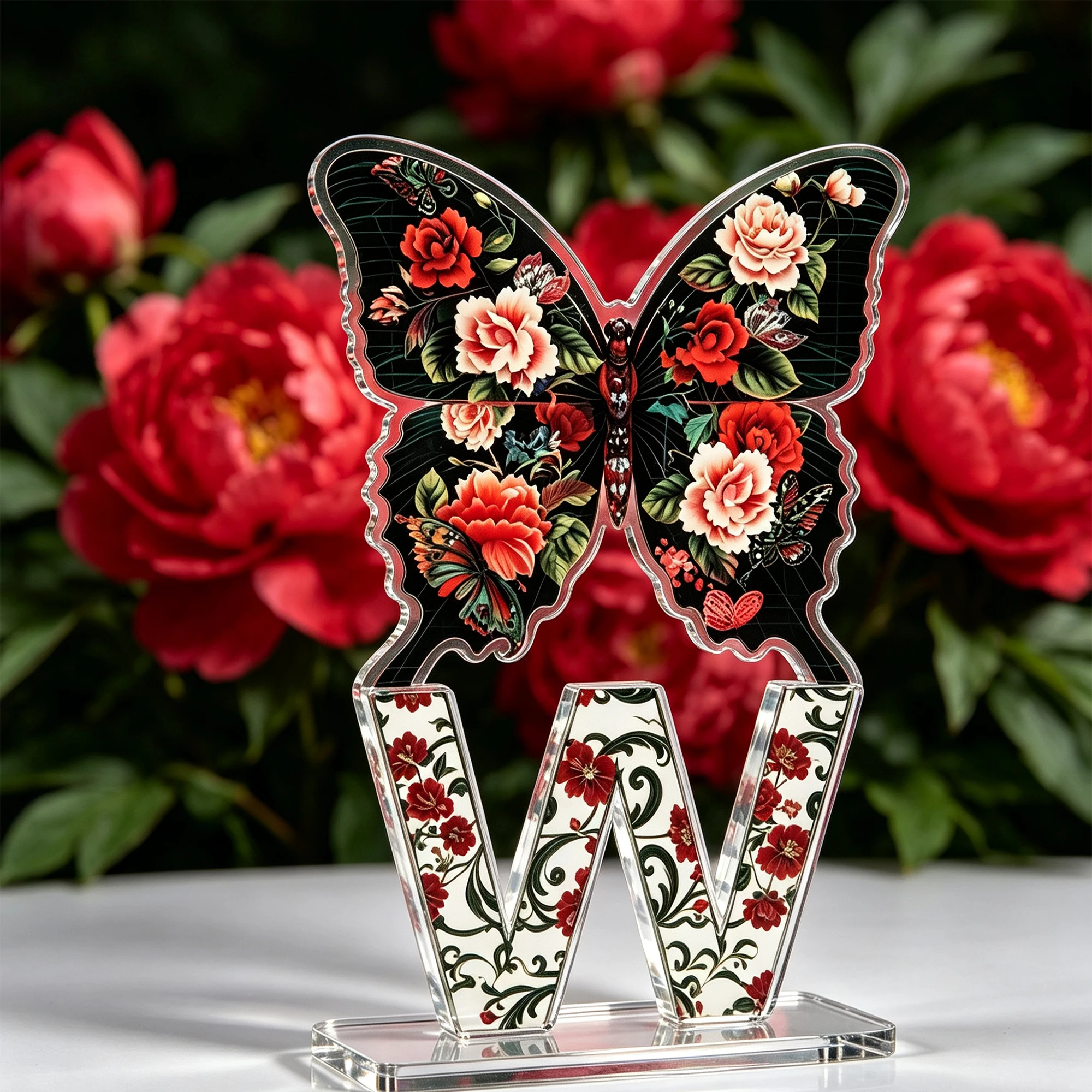 1PC Romantic Butterfly Prayer Cross Bible Butterfly Festival Gift Plaque