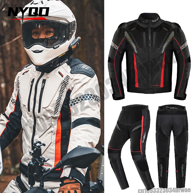 

Мотоциклетная куртка, мужской ветрозащитный водонепроницаемый костюм для верховой езды, зимняя теплая мотоциклетная одежда, велосипедное оборудование, теплая куртка