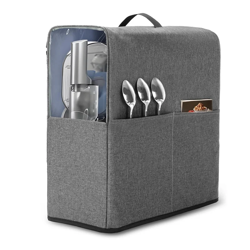 غطاء غبار واقي لآلة FSLH لـ Ninja Slushie FS301C/FS301 صانع المشروبات المجمدة مع نافذة مرئية وجيب تخزين