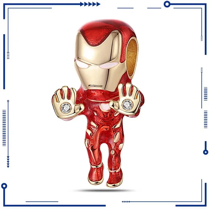 New Classic Hot Selling Disney Iron Man Marvel Fashion Fit Pandora Original Bracelet Women's Gift