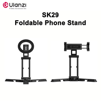 Original Ulanzi SK29 Foldable Magnetic Phone Stand Phone Clamp Selfie Stick Desktop Tripod 360° Rotation for Vlog Livestreaming