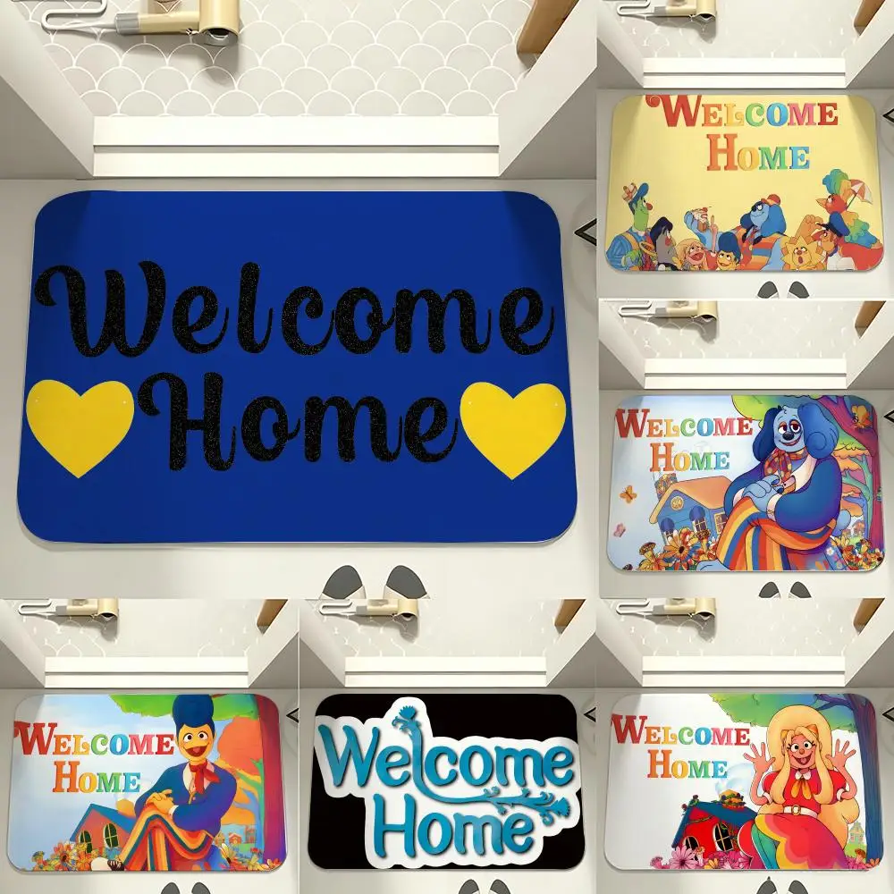 Cartoon character W-WelcomeS HomeS Floor Mat carpet diatom mud bathroom quick-drying absorbent floor mat household bathroom