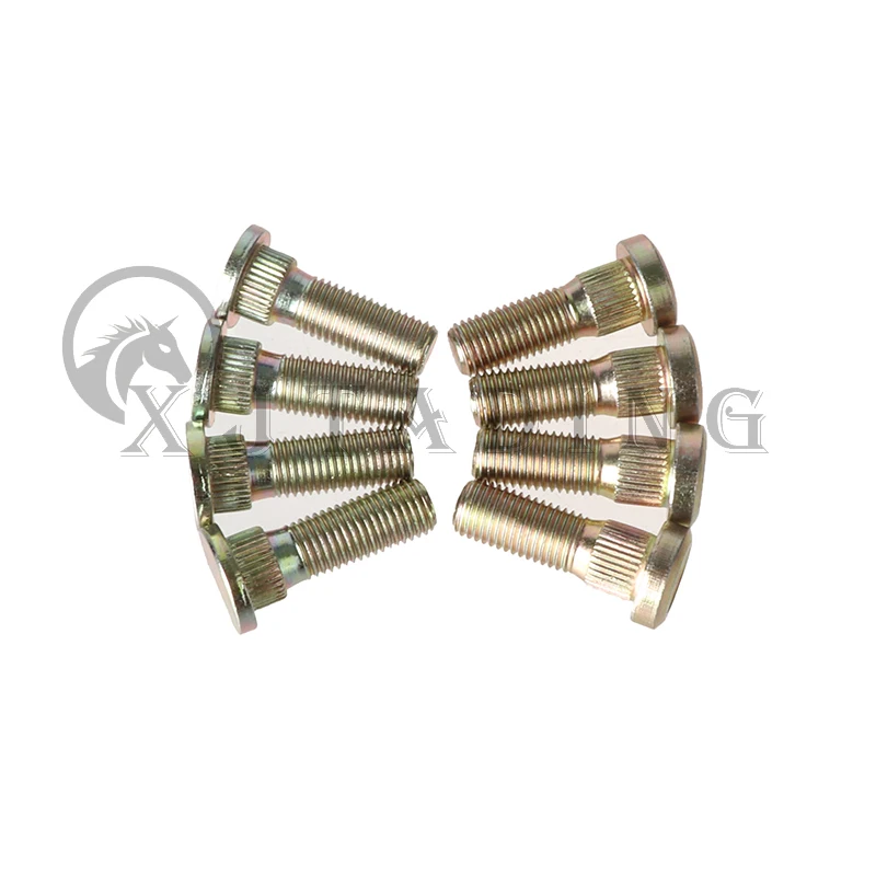 4 Uds M10x1,25 tornillo estriado perno de cubo de rueda y tuerca de terminal apto para ATV Go kart UTV Buggy Quad Bike ruedas accesorios de fijación