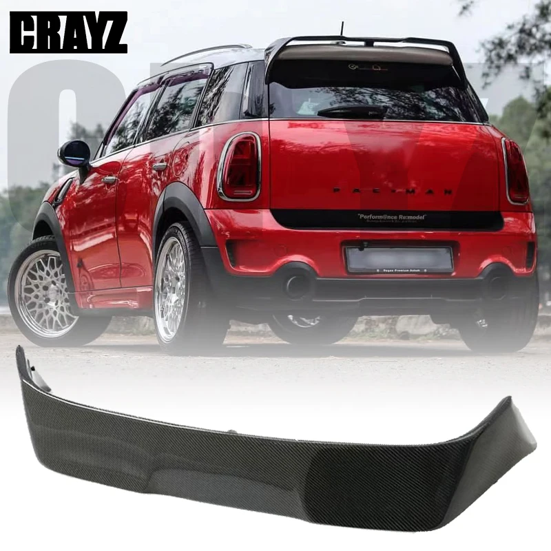 For BMW Mini R60 Countryman Coopers 2010-2016 Carbon Fiber Rear Roof Spoiler Wing Trunk Lip Boot Cover Car Styling 