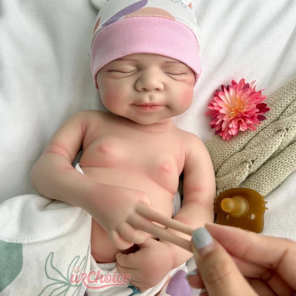 20 pollici morbido al tatto silicone rinato neonato/ragazza dettagli realistici pelle 3D può utilizzare ciucci bambola rinascita per fotografia giocattolo per bambini