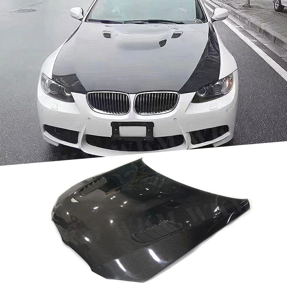

Carbon Fiber Engine Bonnet Front Engine Hood Cover Bonnet Cap Body Kits For BMW 3 Series E92 M3 2006-2012 Car Accessories FRP