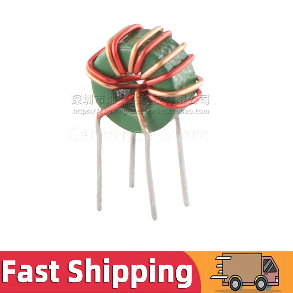 5pcs T6*3*3  Vertical Toroid Magnetic Ring Common Mode Inductor Wire Wind Wound Coil 70uH 0.2A Switching Power Supply Filter