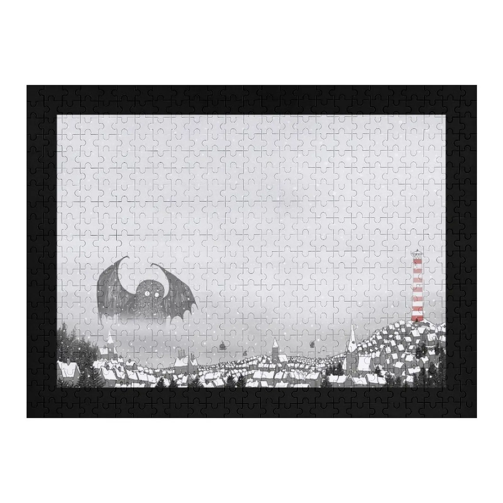 

Cthulhu in the Snow Jigsaw Puzzle Novel Toys For Children 2022 Personalized Toy Personalized Gift Jigsaw Custom Puzzle