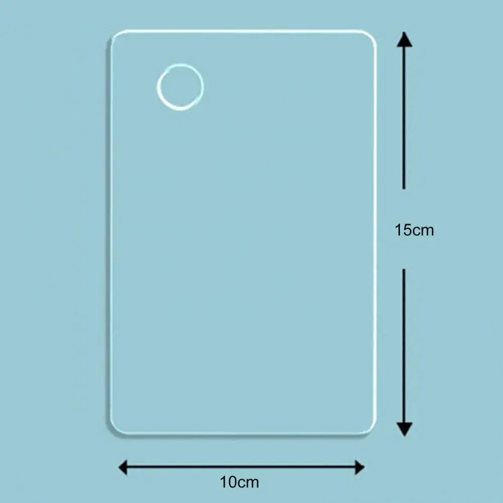 Color Palette Durable Painting Palette Transparent Practical Clear Pigment Mixing Plate with Finger Hole Studio Accessories