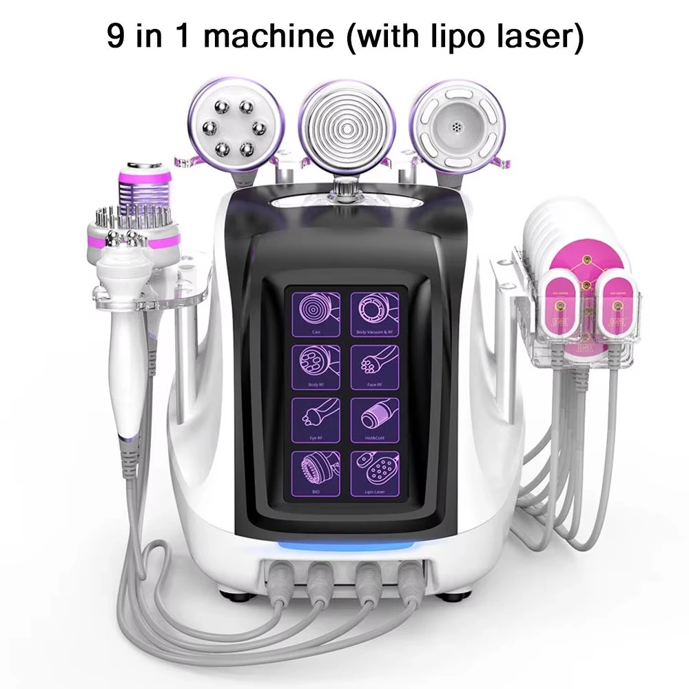 2025 aristorm 8/9 em 1 40k máquina de cavitação profissional vácuo rf pele aperto corpo escultura máquina dispositivo beleza