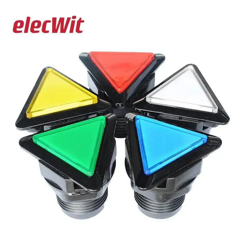 

2pcs Gaming machine triangle 39mm plastic switch with light bracket video game micro button accessories self-reset
