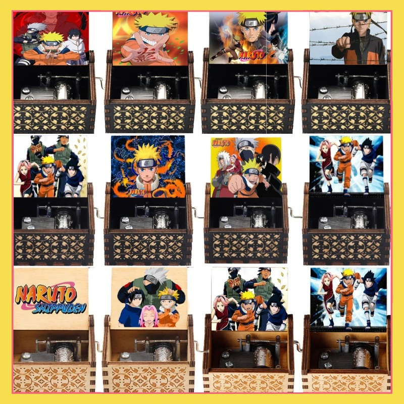 

New Animation Peripherals Demon Slayer UV Naruto Music Box Sasuke Music Box Jiraiya Ornaments Collection Toys Best Holiday Gifts