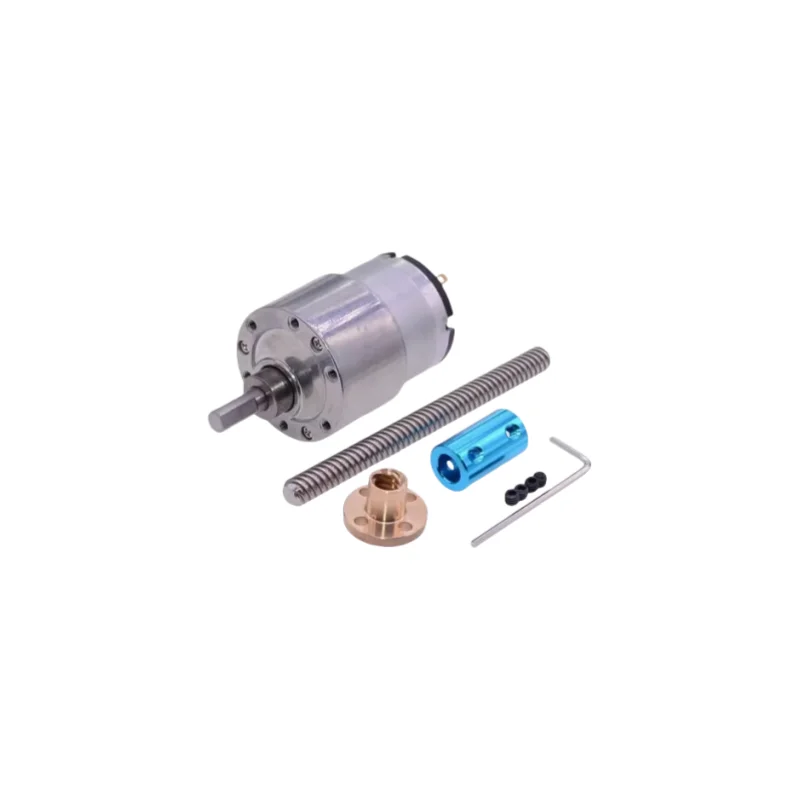 JGB37 - 520 DC Gear - Motor, 6V/12V/24V, T8 Screw, Low - Speed, High - Torque, Reversible