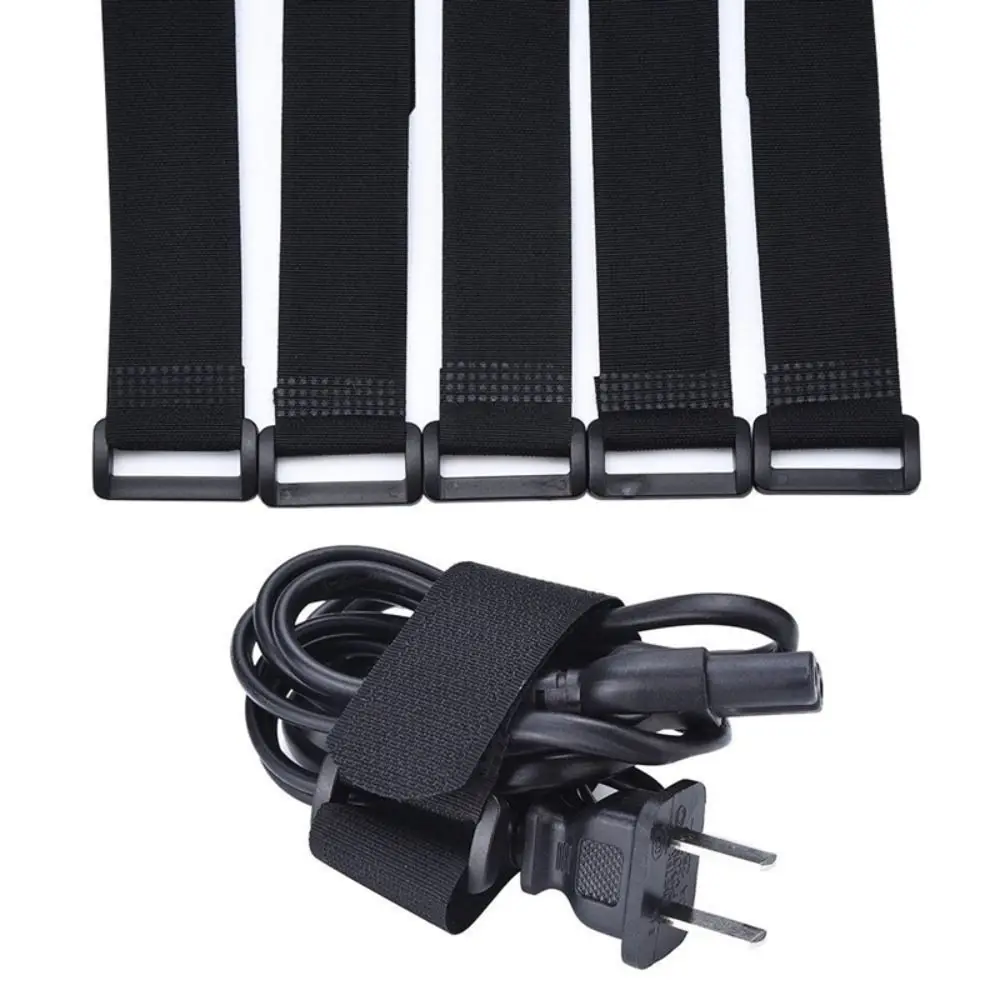 10 pcs Adjustable Reusable Cable Straps Fastening Reverse Buckle Cable Ties Nylon Organizer Cord Ties Home