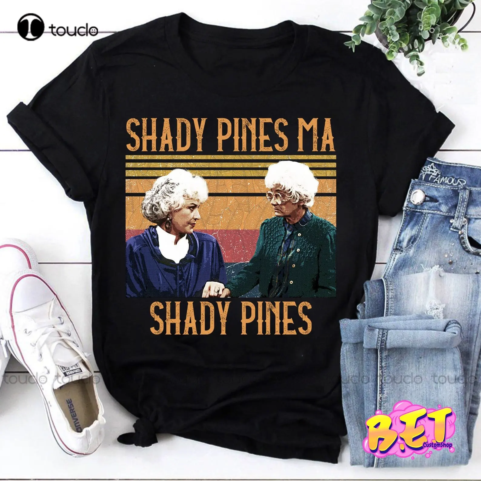 Shady Pines Ma The Golden Girls Vintage T-Shirt, Dorothy Zbornak Shirt, Sophia Petrillo Shirt Womens Swim Shirt Xs-5Xl Fashion