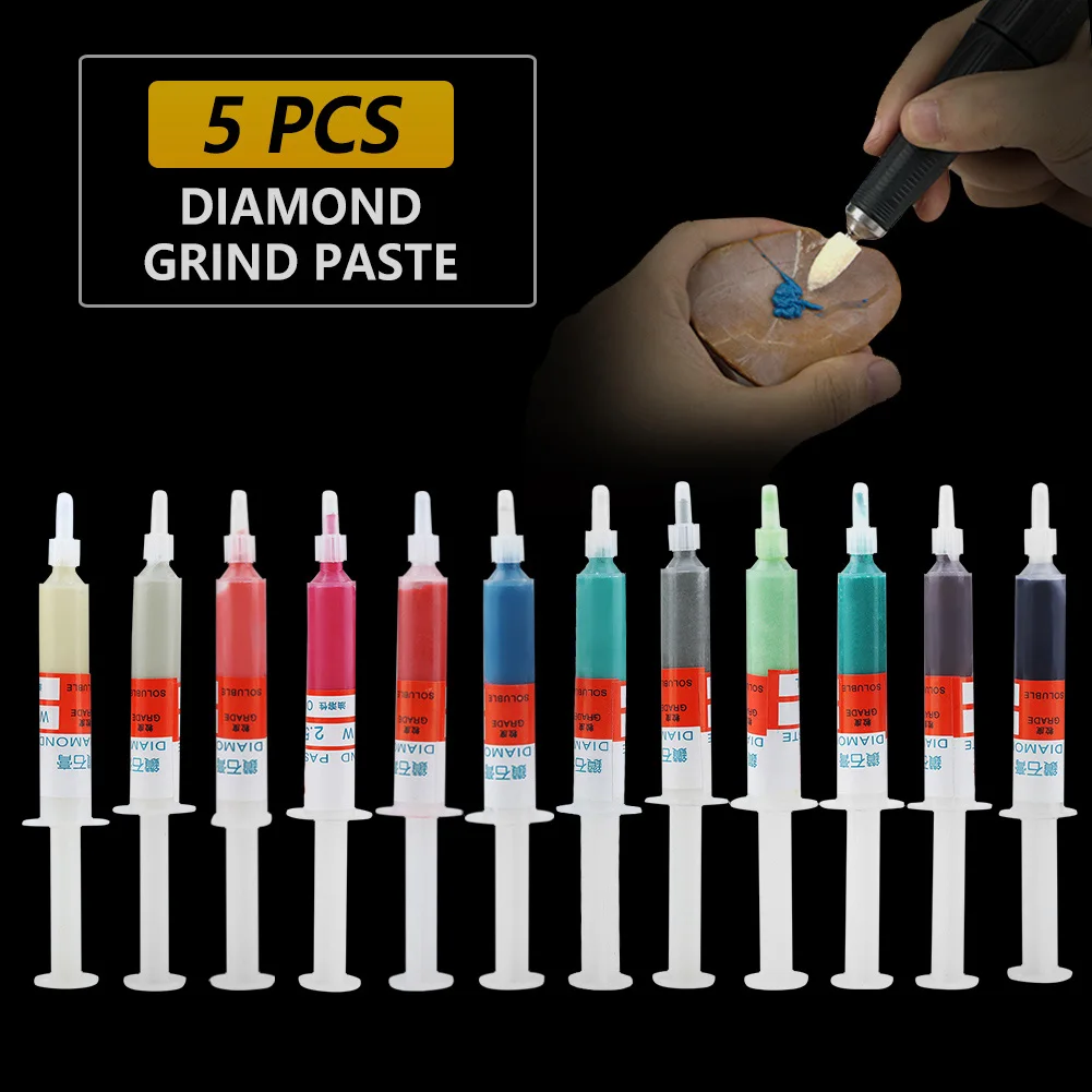 Grind Paste  Lapping Compound /set  Grinding Polishing Paste Lapping Compound Grit W0.5-W40 320~10000