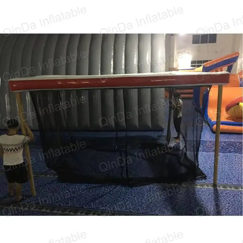 Free Size Customize Floating On Lake PVC Inflatable Sea Pool Float Swimming Pool With Net Yacht Ship Swimming Pool For Boat