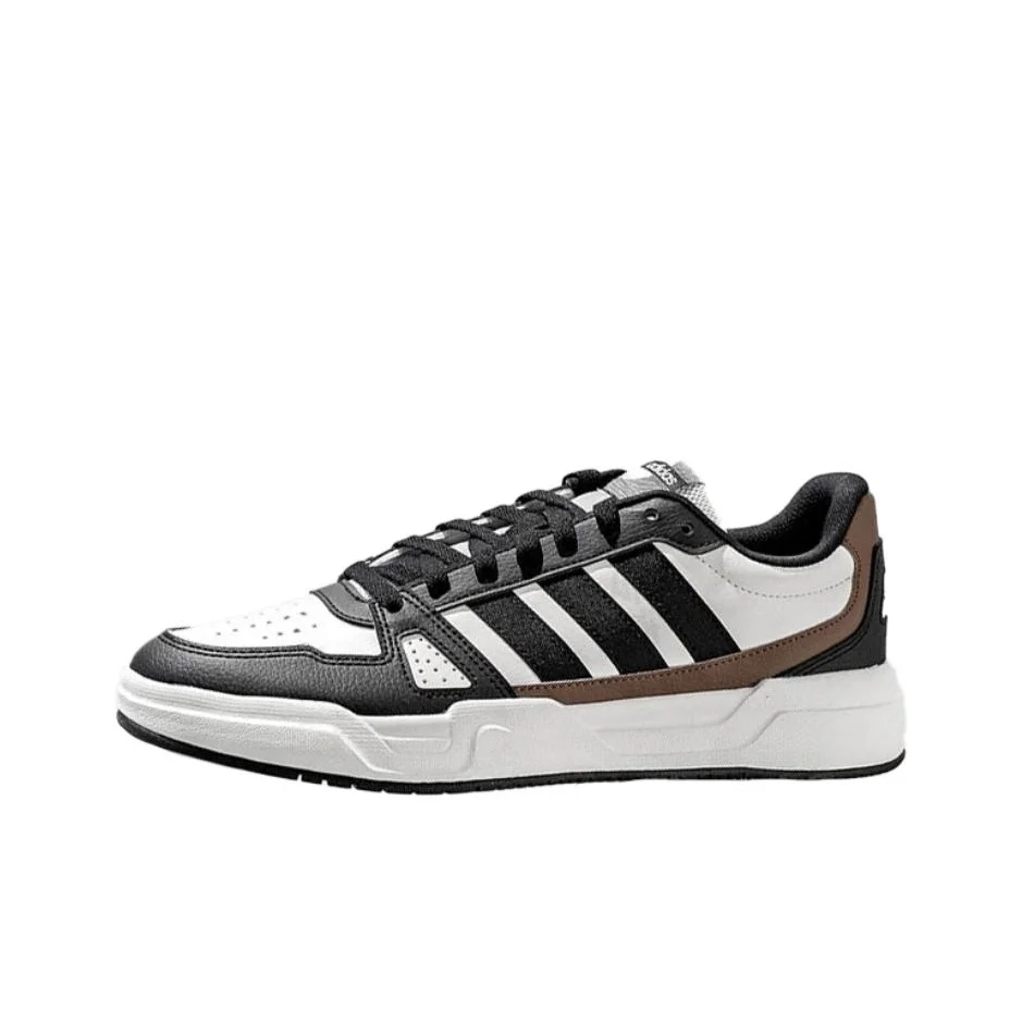 Adidas LITE BALLER Slip Resistant Abrasion Resistant Low top Skateboard Shoes Unisex Black White JP9177
