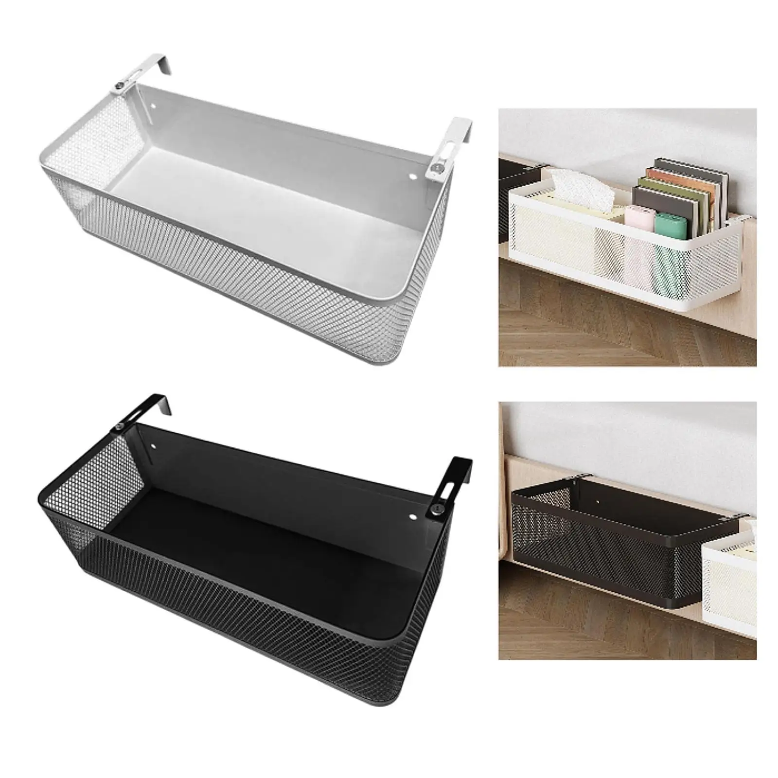 Office Desk Hanging Organizer Bedside Shelf Accessories Bedroom Hanging Shelf for Home Office Essentials Multifunctional Sturdy