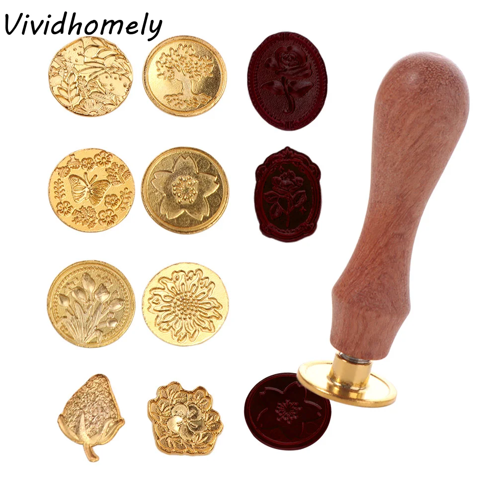 Wax Seal Stamp Set - Набор из 8/10/12 шт. ретро-штампов для