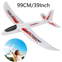 48/99CM Large Foam Glider Airplane Hand Throwing Planes Outdoor Toy 2 Flight Mode Flying Toy for Kids Birthday Party Favors