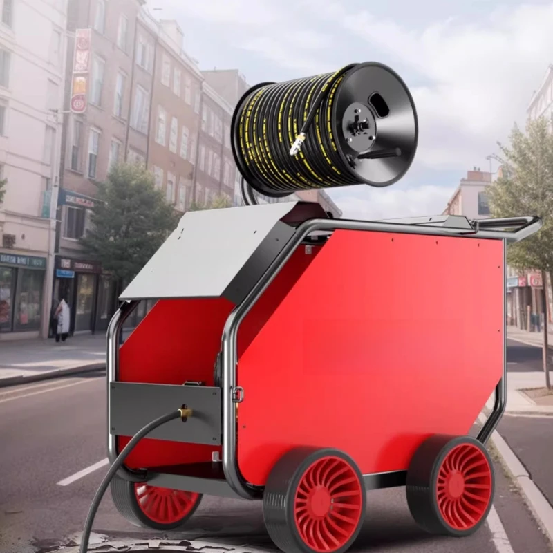 

High pressure pipeline dredging machine 220v electric industrial property water gun cleaning machine equipment