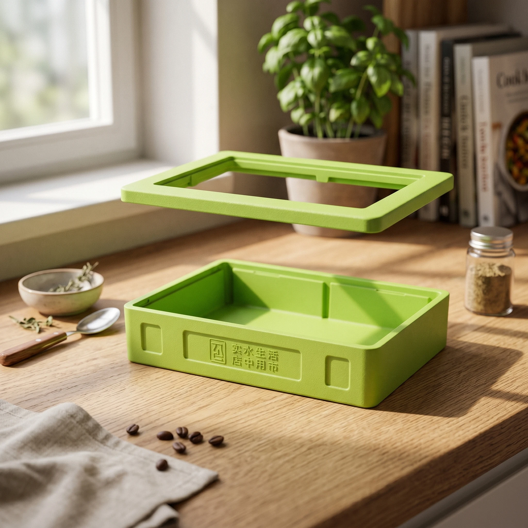 

Insulated Food Warmer Box Transparent Lid Non Electric Food Warmer Hot Box Recessed Handles Molded Construction