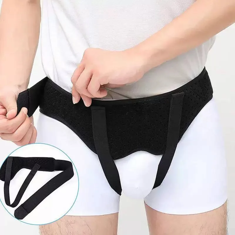 Male Inguinal Hernia Support Belt Adjustable Small Intestinal Hernia Brace Band PU Foam Pad Intestinal Hernia Brace Belt