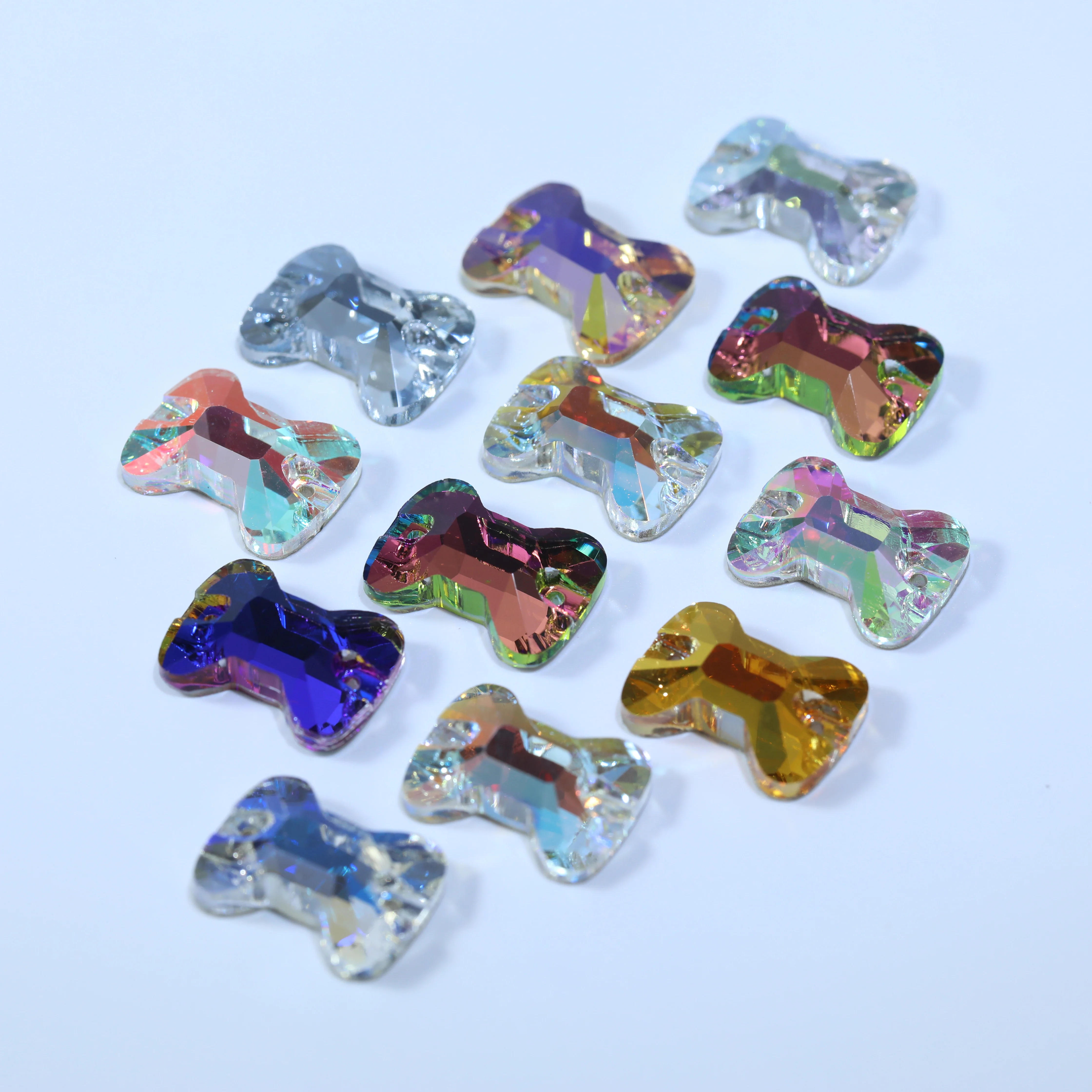 Aufnähbare Kristalle AB Aurora Fancy K9 Glas-Strasssteine in verschiedenen Farben für Hochzeitskleider, Kleidung, Schuhe, Kostüme, DIY-Bekleidung – Detail 4