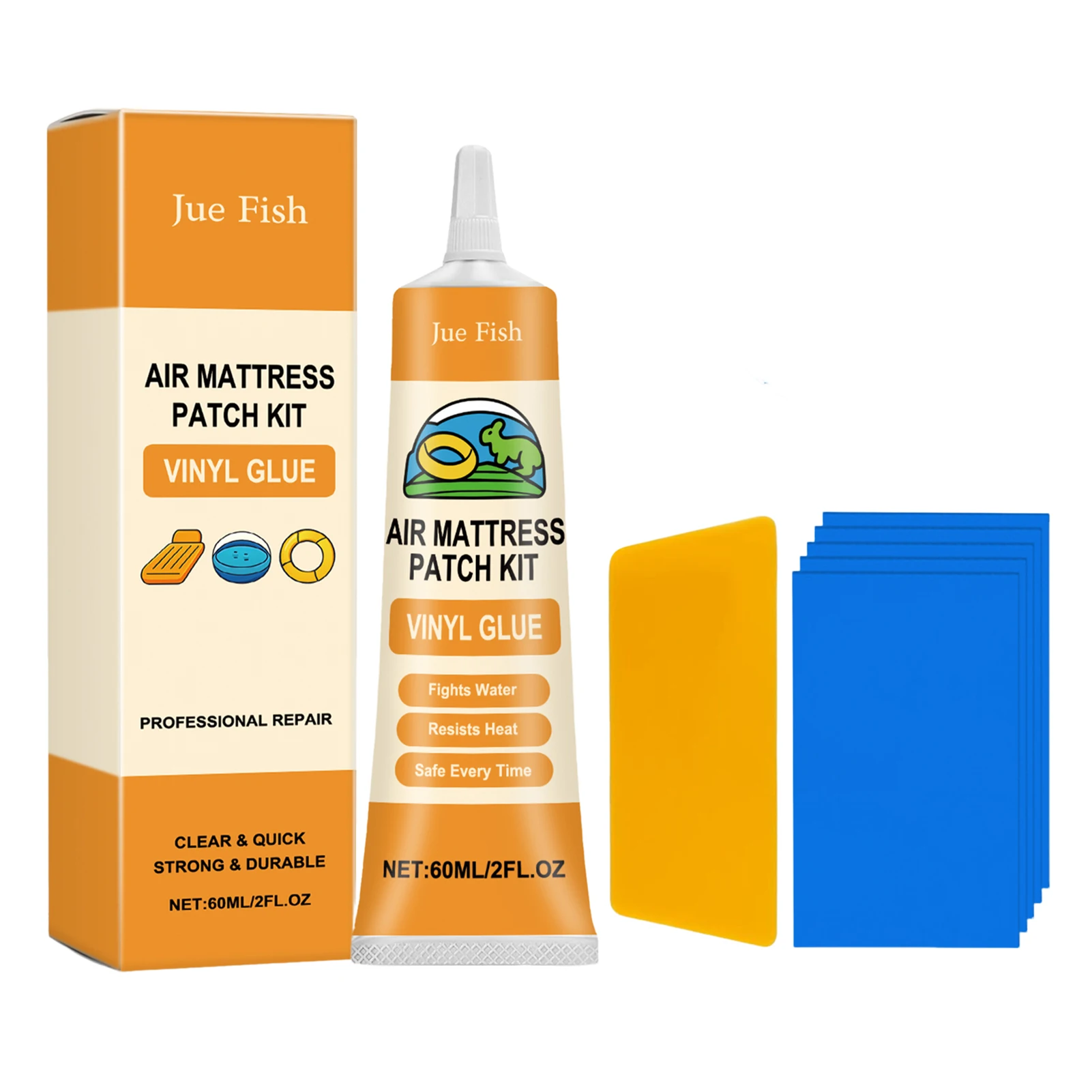 Airs Mattress Repair Patch Kit Airs Mattress Patch Kit Portable Water-Resistant Repair Kit For Home Camping