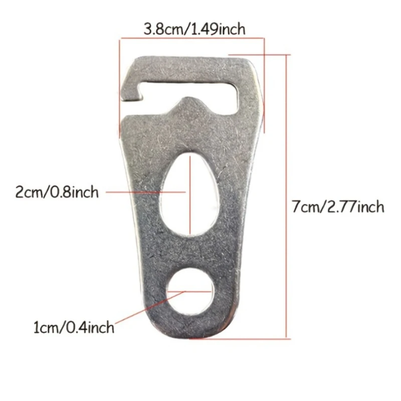 1PC Outdoor Camping Tent Tarp Pole Triangle Sheet Wind Rope Adjuster Buckle Guyline Tensioner Camping Accessories