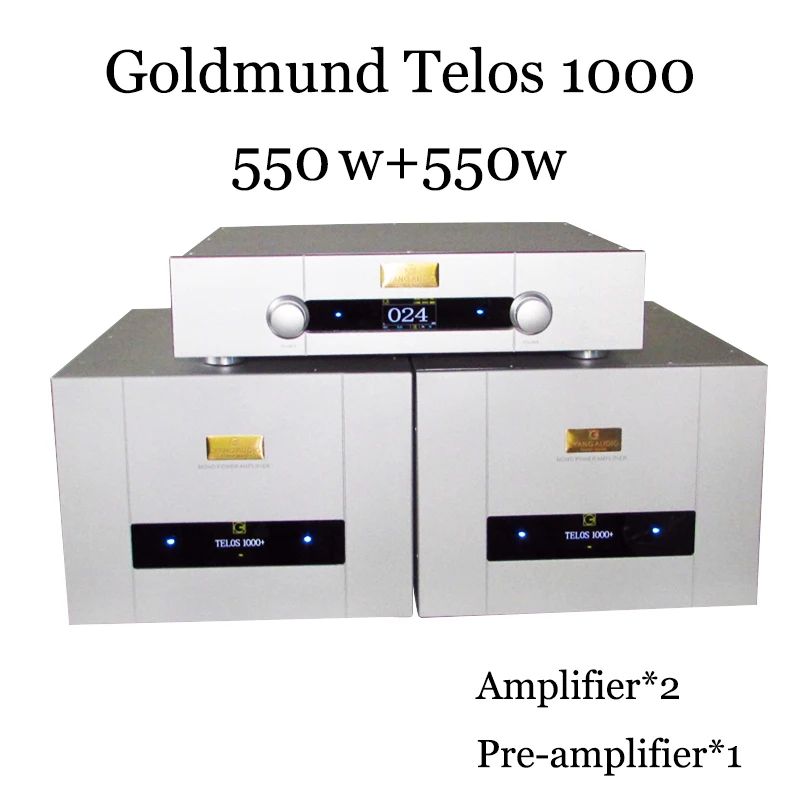 Goldmund Telos 1000 Leistungsverstärker 550 W * 2 Vorverstärker-Nachbildung des Original-HIFI-High-End-Audioverstärkers