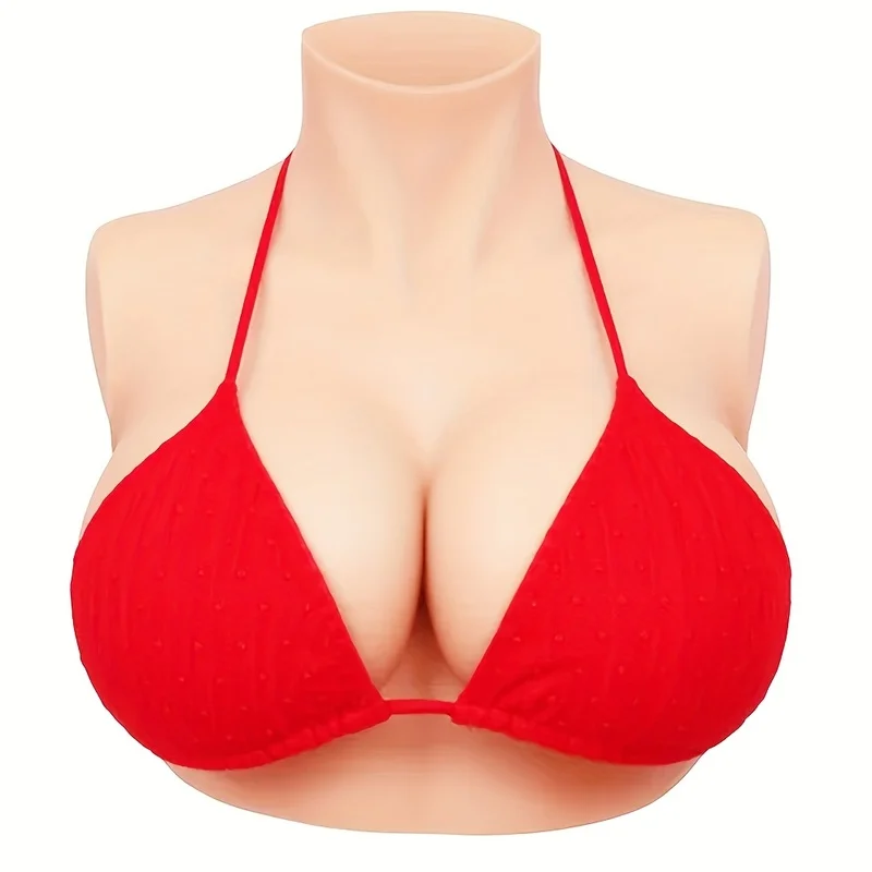 Fake Boobs Silicone Breast Forms False Tits Chestplate Sexy Huge Tit for Crossdresser Transgender Drag Sissy Cosplay Chest