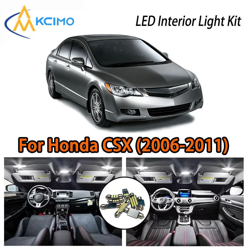 

KCIMO For Honda CSX (2006-2011) Premium LED Interior Kit - 2 Colors , Quick Installation, Long-Lasting