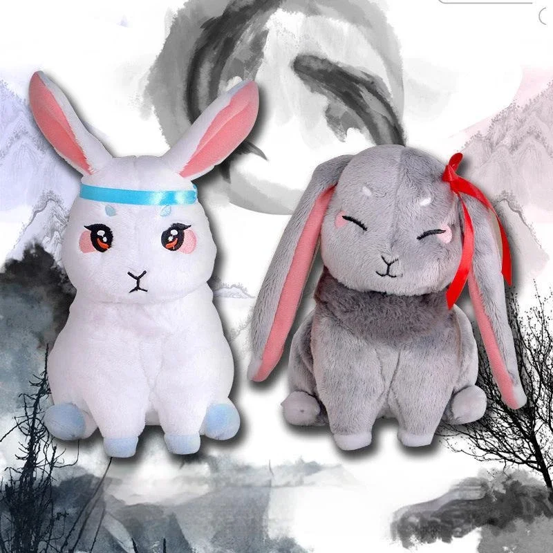 Anime Mo Dao Zu Shi Plush Toy Wei Wuxian Lan Wangji Pet Rabbit Plush Dolls Soft Stuffed Cosplay Prop Grandmaster Of Demonic Cult