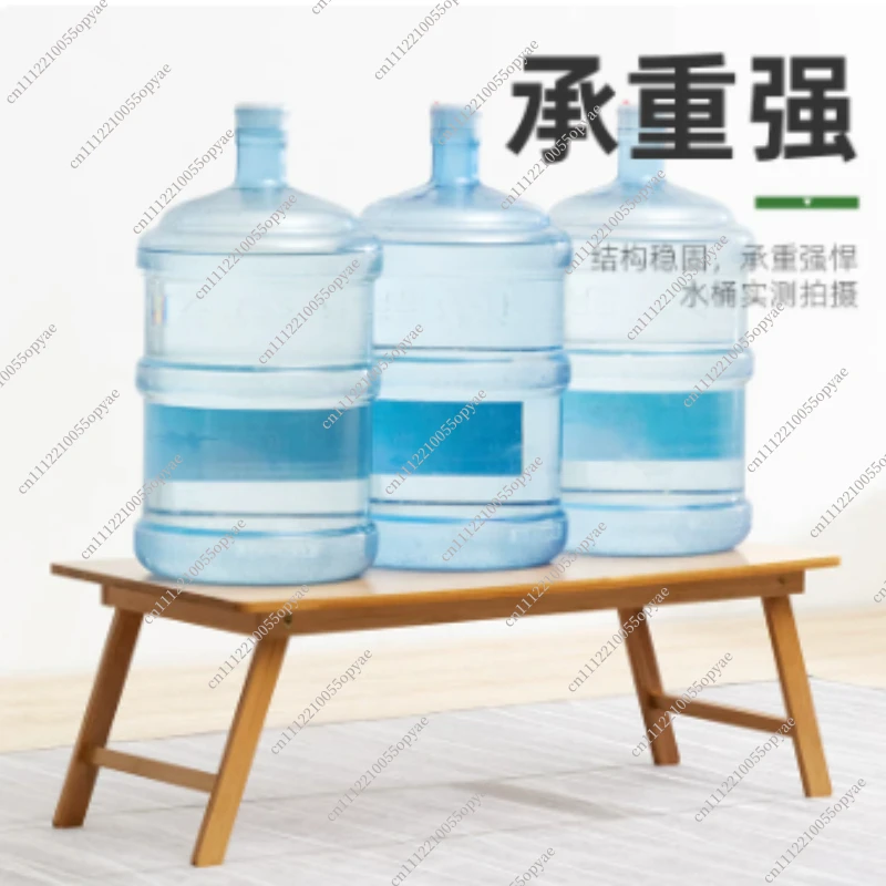 Adjustable Bamboo Laptop Stand Foldable Mini Computer Desk Sofa Bed Home Bedroom Dormitory Writing Table