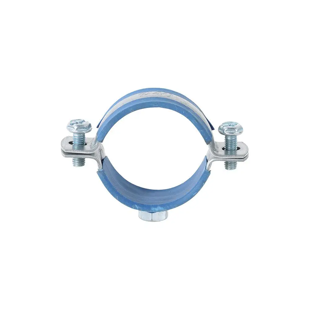 1Pcs Fastener Hardware Round Hose Clamp Nut Hoop Pipe Fitting Suspension Pipe Holder PPR/PVC Carbon Steel Rubber