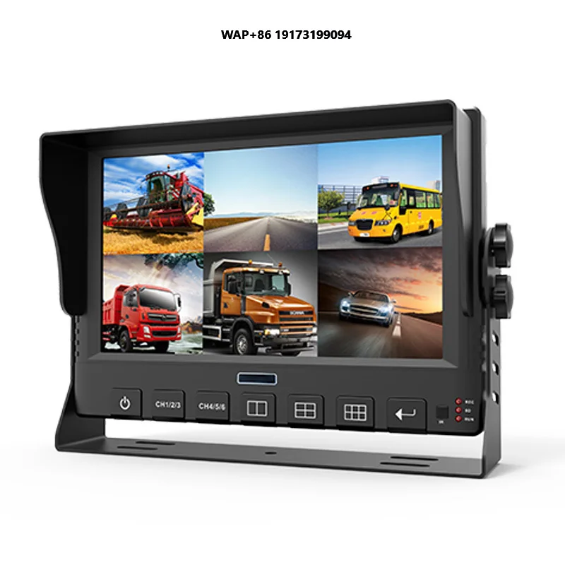 6CH 1080P شاشة تعمل باللمس DVR نظام مساعد السائق للمركبة عكس المساعدة وإدارة الأسطول مع نظام تحديد المواقع 4G #1