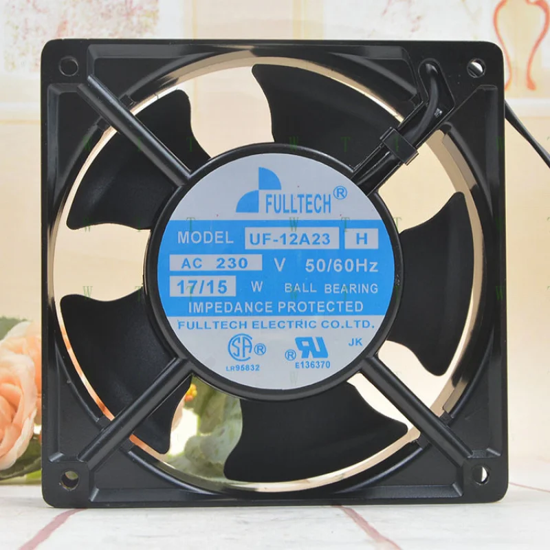 

H 1 PCS For FULLTECH Fan UF-12A23 H AC 230V 17/15W 12038 12CM 2 wire cooling fan