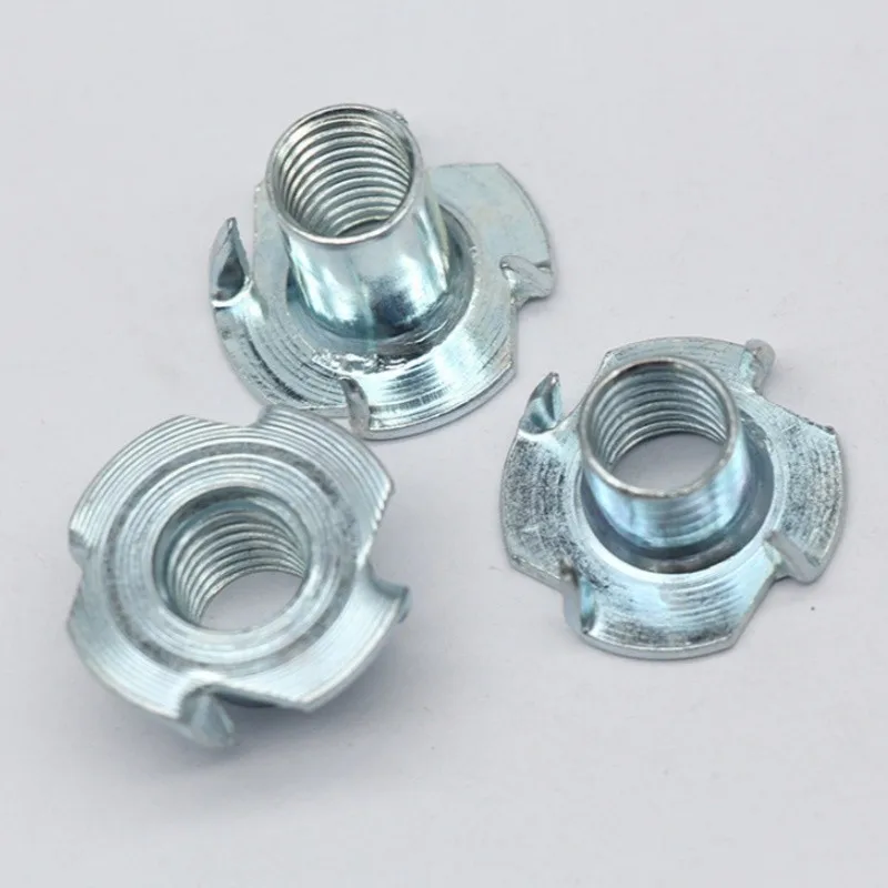 

10 шт. M5 4-кулачковая стопорная гайка с несколькими зубьями, анти-разрывная полная резьба для тяжелых машин, автомобилей и строительства