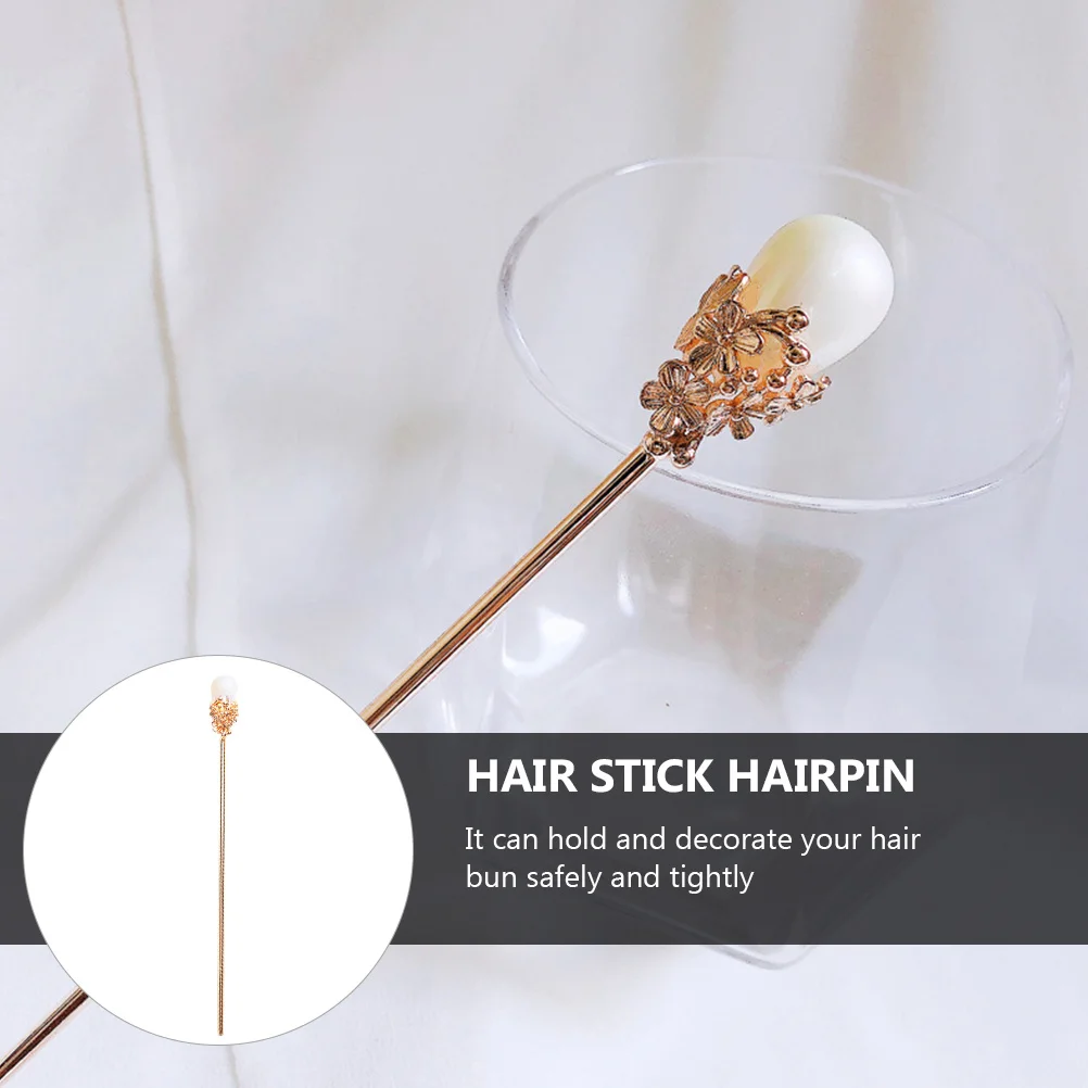 

2pcs Pearl Sticks Elegant Vintage Hair Chopstick Chinese Hairpin For Wedding Party Daily Use Skin-Friendly Durable Hairpin Hair
