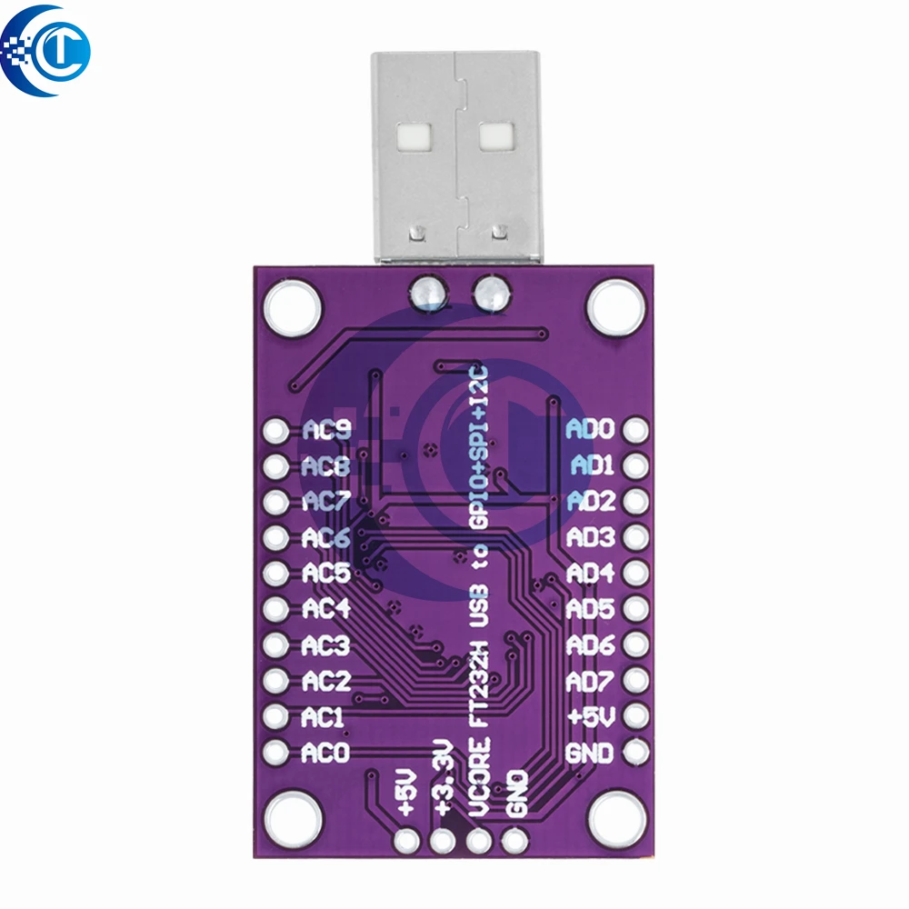 CLT IT    MCU FT232H USB to JTAG UART FIFO SPI I2C High Speed Multifunction FT232H Serial Port Module