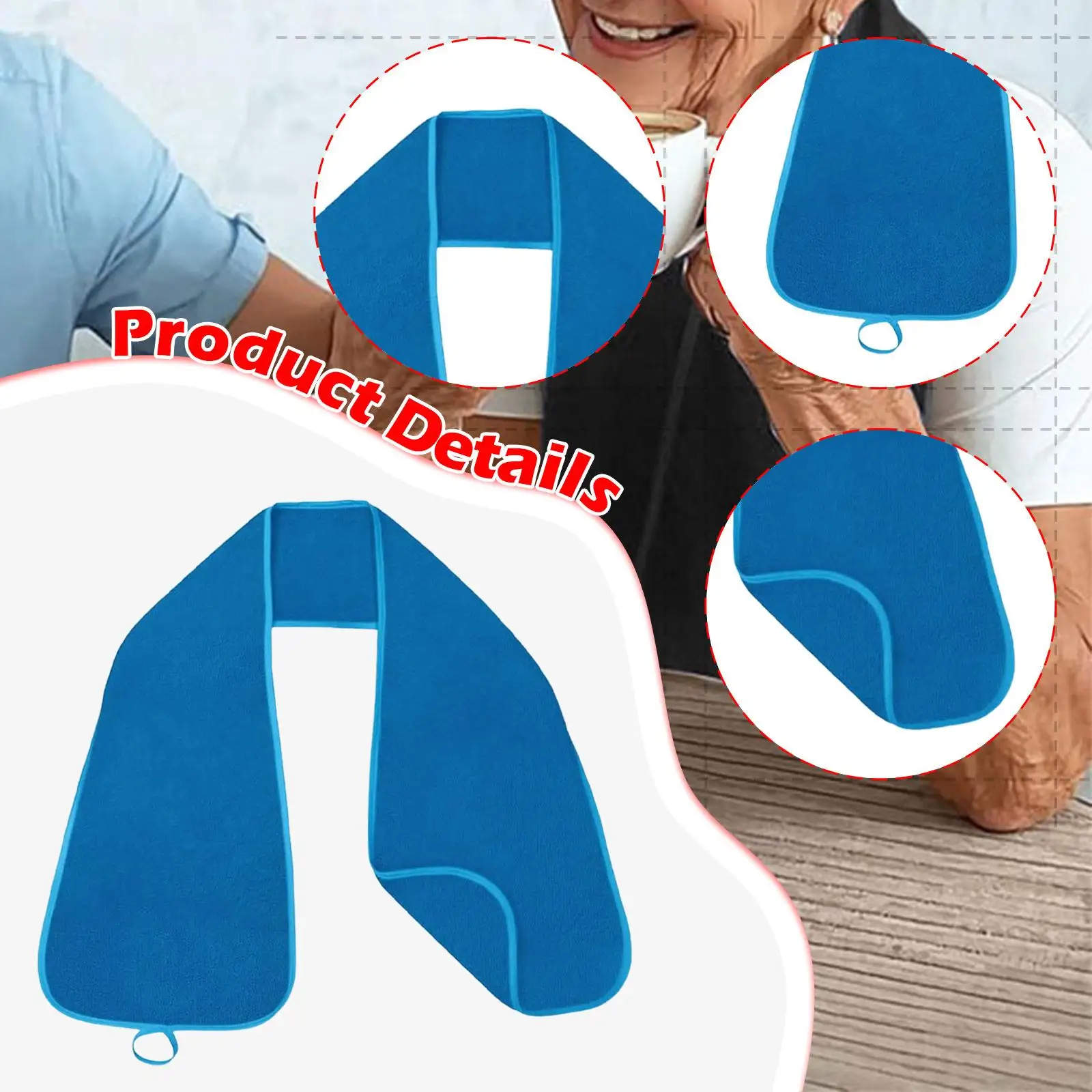 Syal Bib Dewasa Hadiah Nyaman Modis Nyaman Serbaguna untuk Lansia untuk Wanita Pria Ayah Lansia